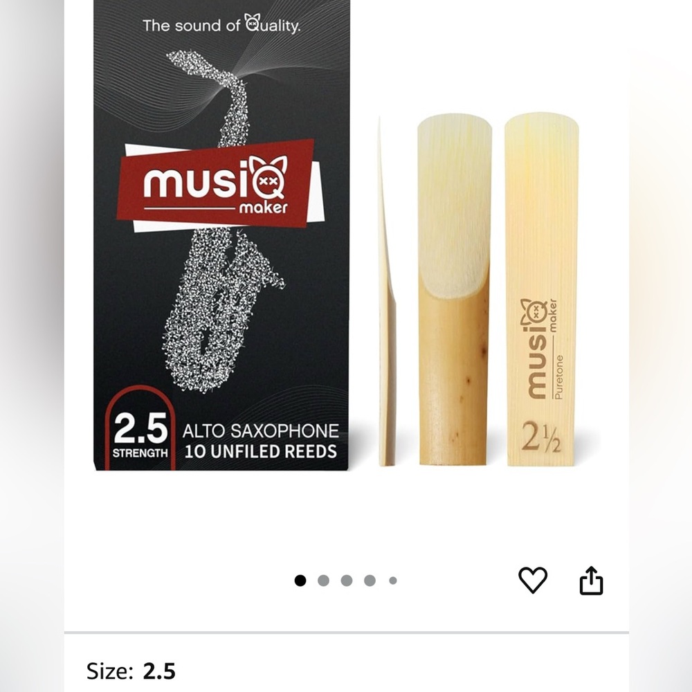 Musiq Maker Bb Clarinet Reeds 2.5 Strength - Picture 2 of 4